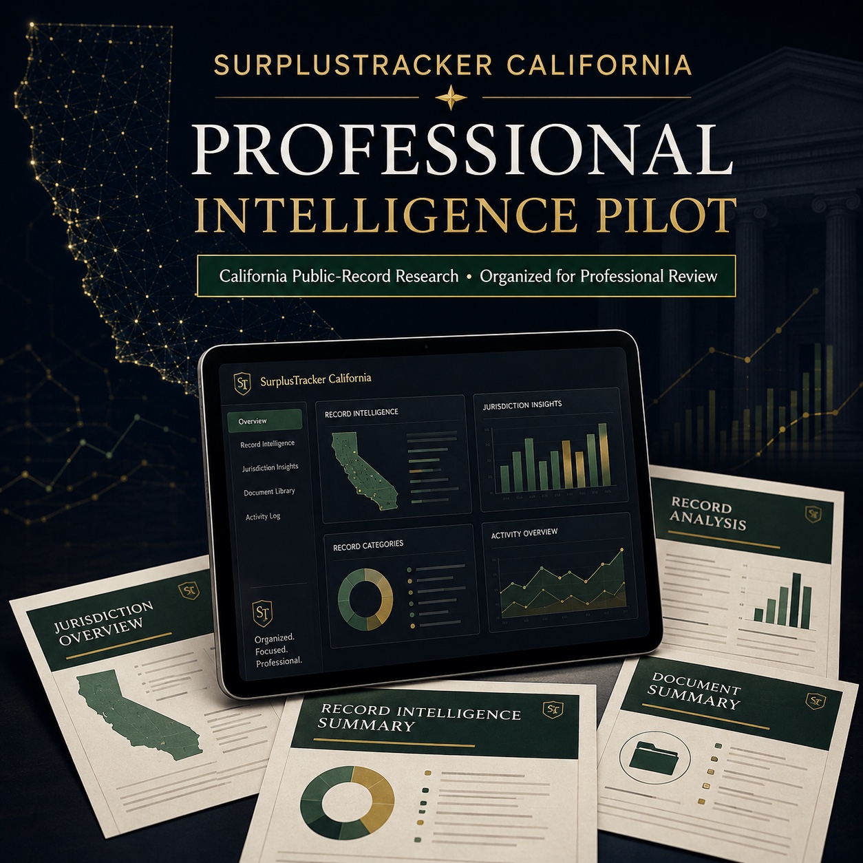 SurplusTracker California Professional Intelligence Pilot cover